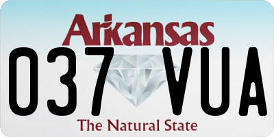 AR license plate 037VUA