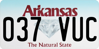 AR license plate 037VUC
