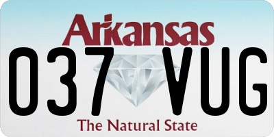 AR license plate 037VUG