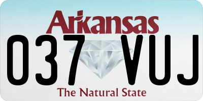 AR license plate 037VUJ