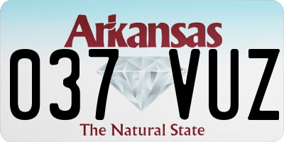 AR license plate 037VUZ