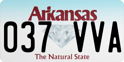 AR license plate 037VVA