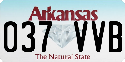 AR license plate 037VVB