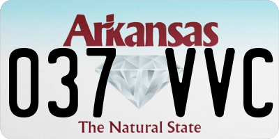 AR license plate 037VVC