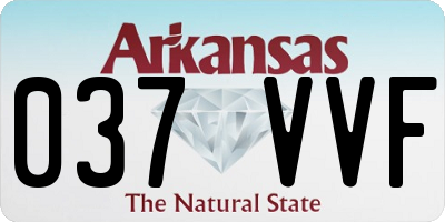 AR license plate 037VVF