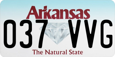 AR license plate 037VVG