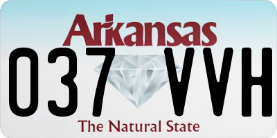 AR license plate 037VVH