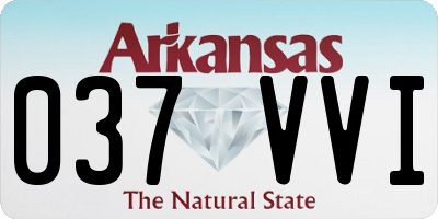 AR license plate 037VVI