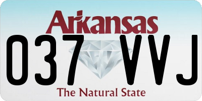 AR license plate 037VVJ