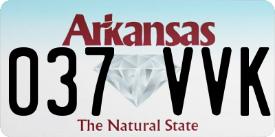 AR license plate 037VVK