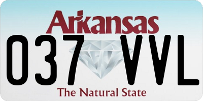 AR license plate 037VVL