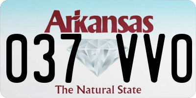 AR license plate 037VVO