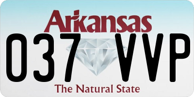 AR license plate 037VVP
