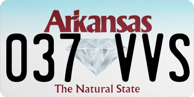 AR license plate 037VVS