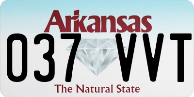 AR license plate 037VVT