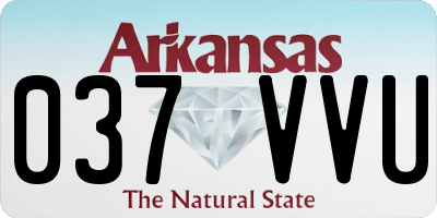 AR license plate 037VVU