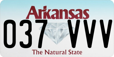 AR license plate 037VVV