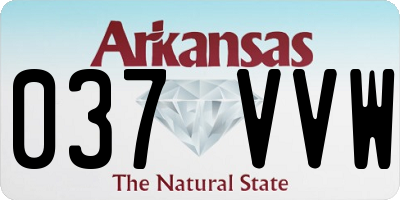 AR license plate 037VVW