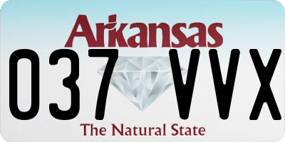 AR license plate 037VVX
