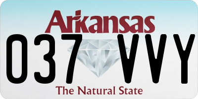 AR license plate 037VVY