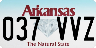 AR license plate 037VVZ