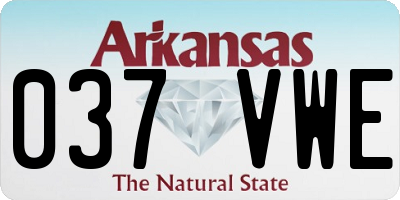 AR license plate 037VWE