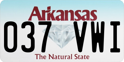 AR license plate 037VWI