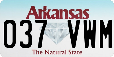 AR license plate 037VWM