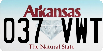 AR license plate 037VWT