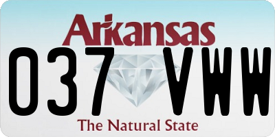 AR license plate 037VWW