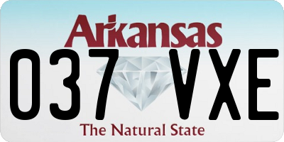 AR license plate 037VXE
