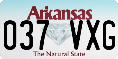 AR license plate 037VXG