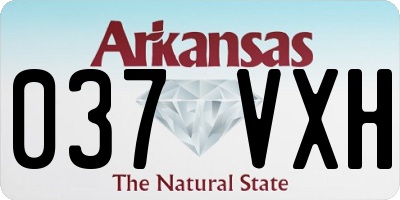 AR license plate 037VXH