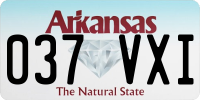 AR license plate 037VXI