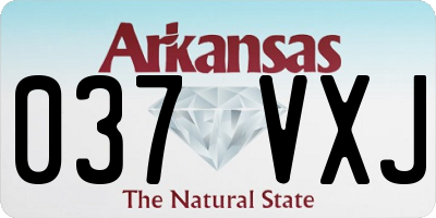 AR license plate 037VXJ