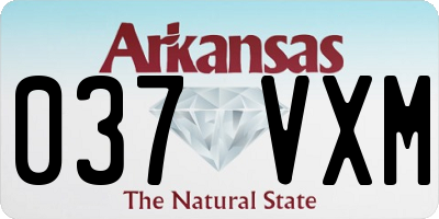 AR license plate 037VXM