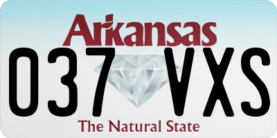 AR license plate 037VXS