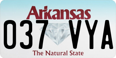 AR license plate 037VYA