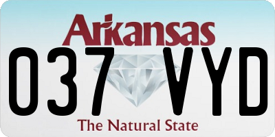 AR license plate 037VYD