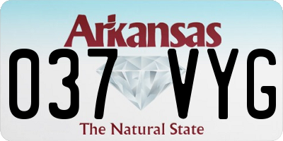 AR license plate 037VYG