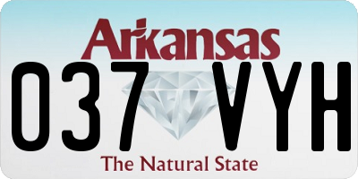 AR license plate 037VYH