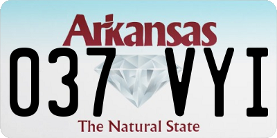 AR license plate 037VYI