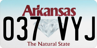 AR license plate 037VYJ