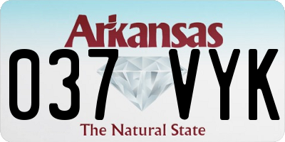 AR license plate 037VYK