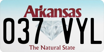 AR license plate 037VYL