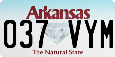 AR license plate 037VYM