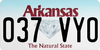 AR license plate 037VYO