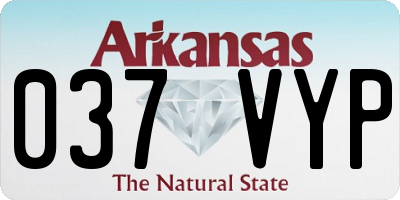 AR license plate 037VYP