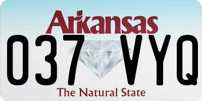 AR license plate 037VYQ