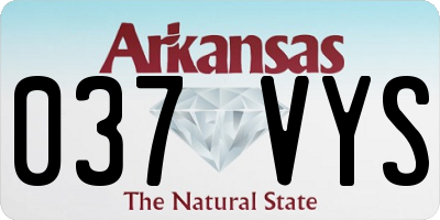 AR license plate 037VYS